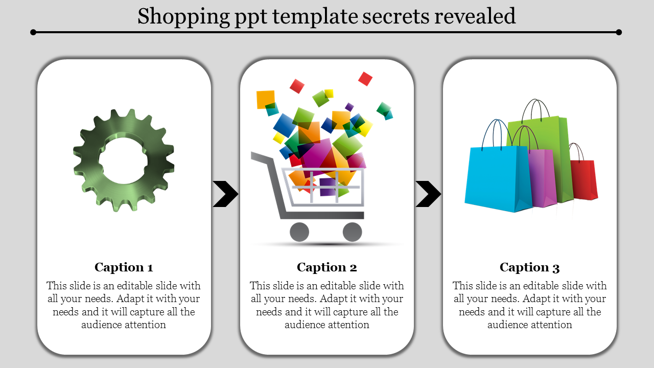 Free - Modern Shopping PPT template for PowerPoint and Google slides
